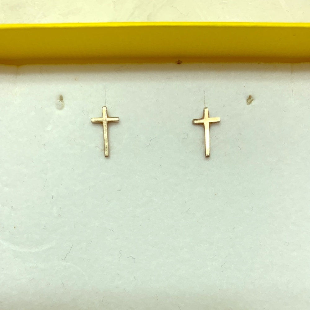 Alex and Ani Providence Collection Cross Earrings